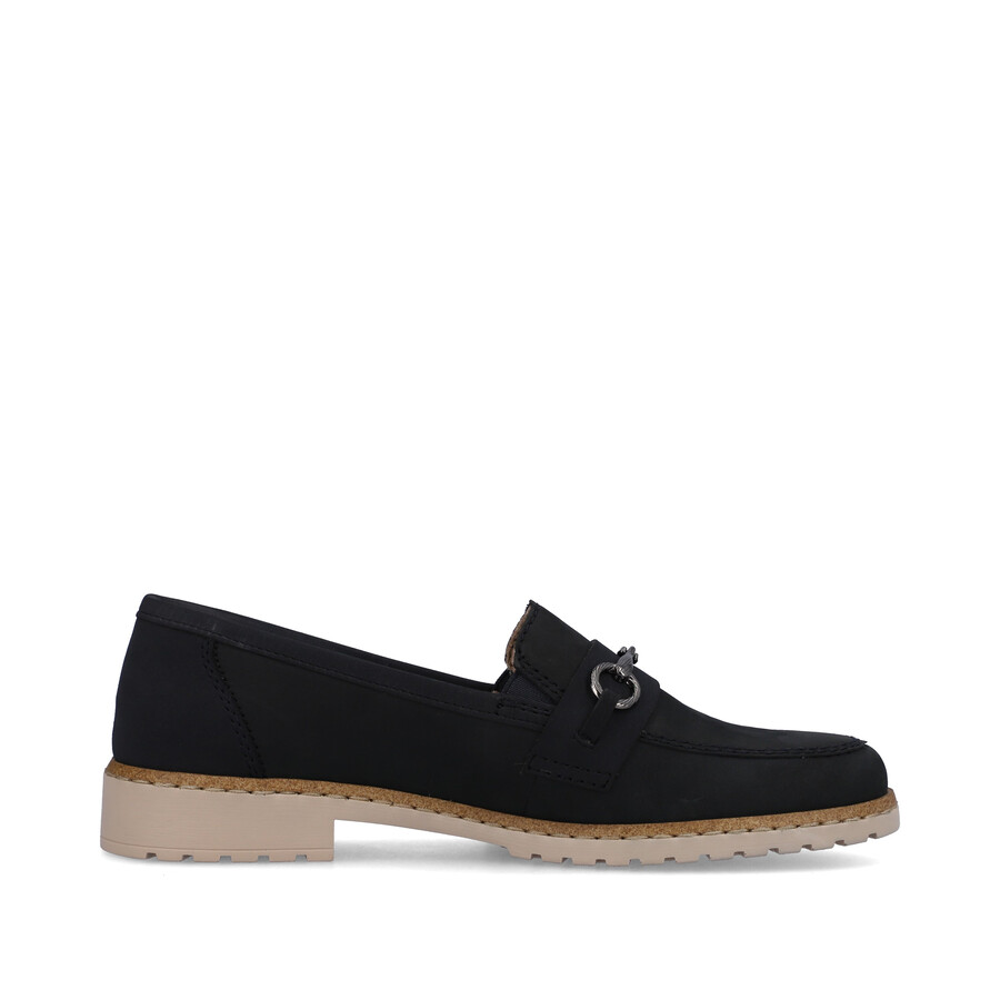 chaussures élastiques bleues pour femmes rieker 51860-14
