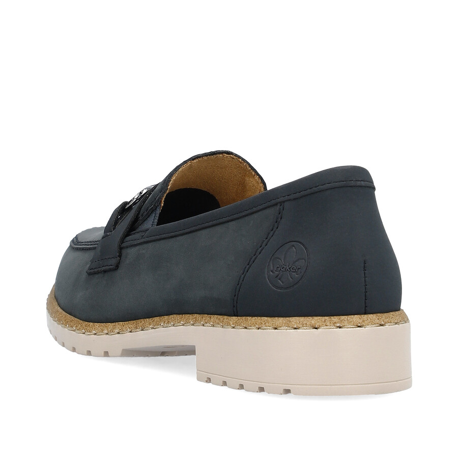 chaussures élastiques bleues pour femmes rieker 51860-14