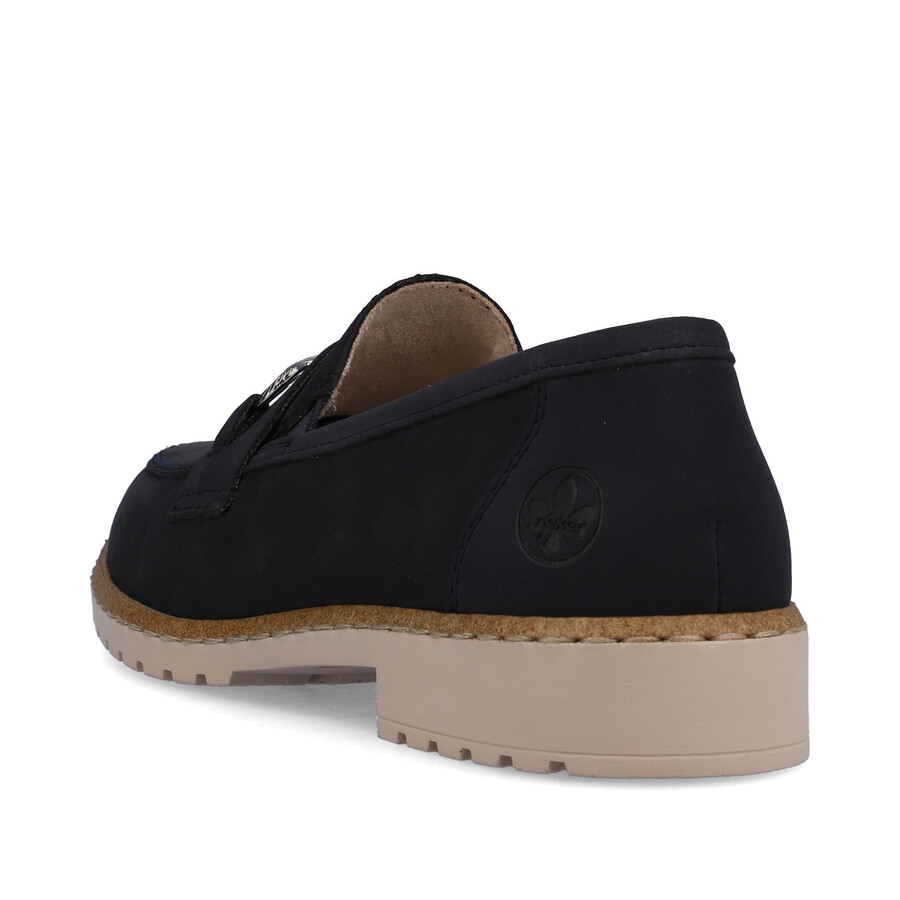 chaussures élastiques bleues pour femmes rieker 51860-14