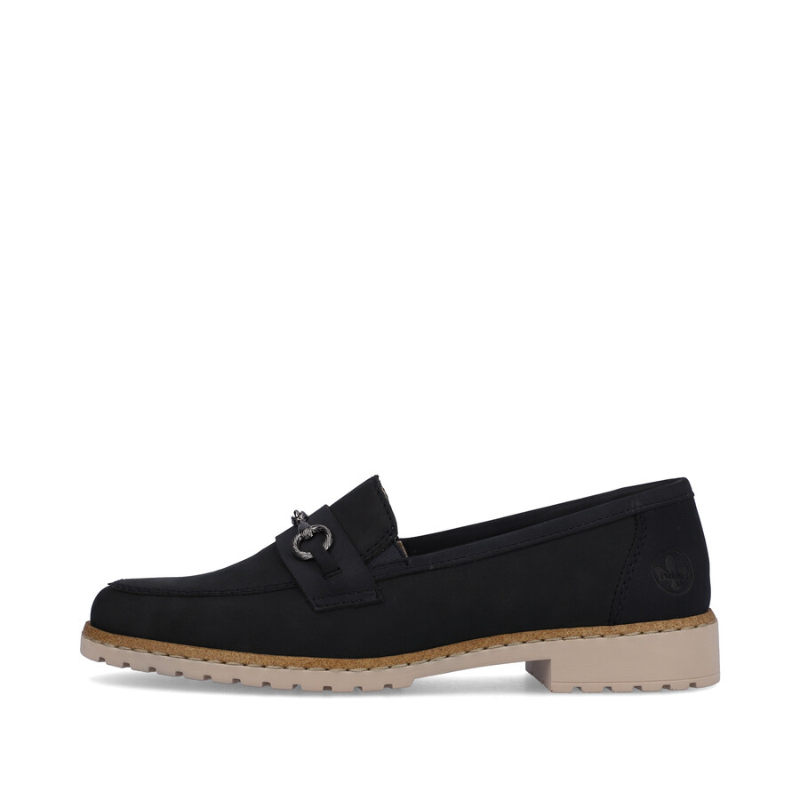 chaussures élastiques bleues pour femmes rieker 51860-14