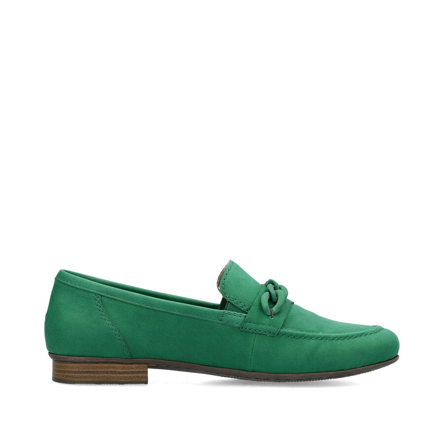chaussures élastiques vertes pour femmes rieker 51999-52