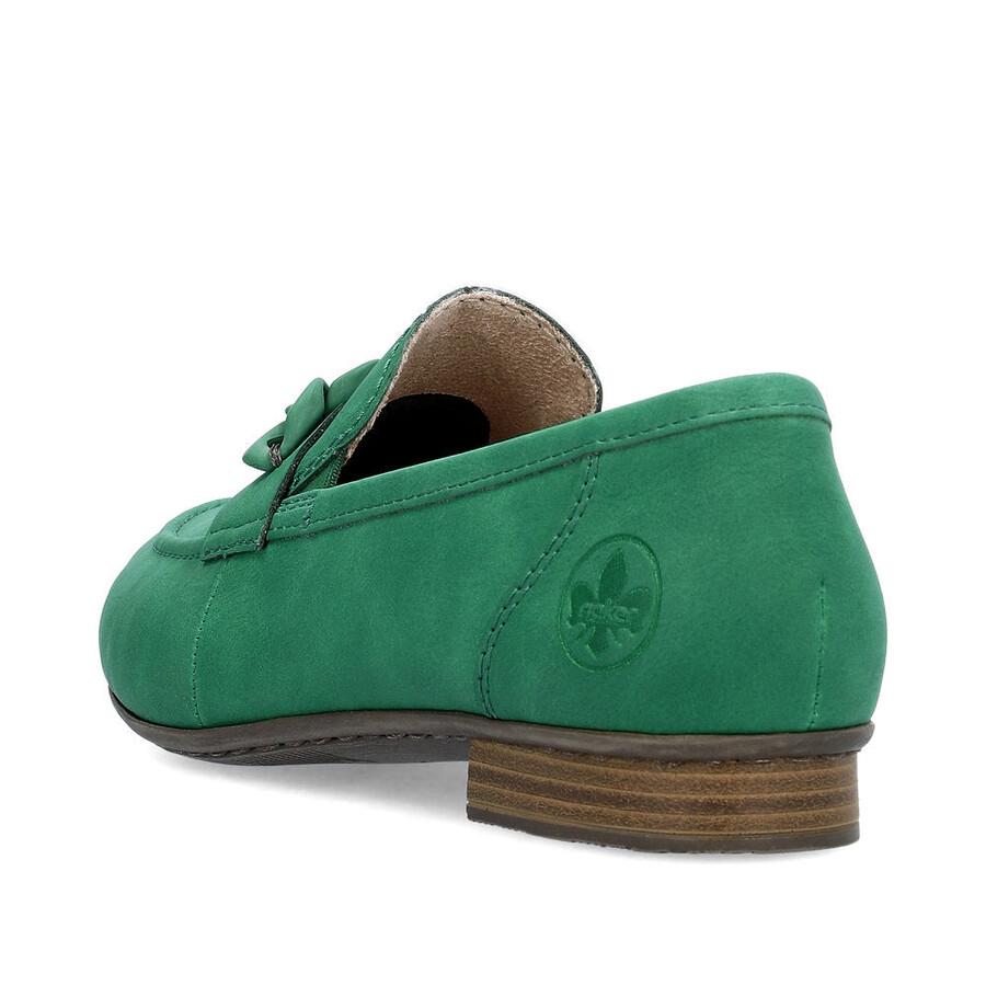 chaussures élastiques vertes pour femmes rieker 51999-52