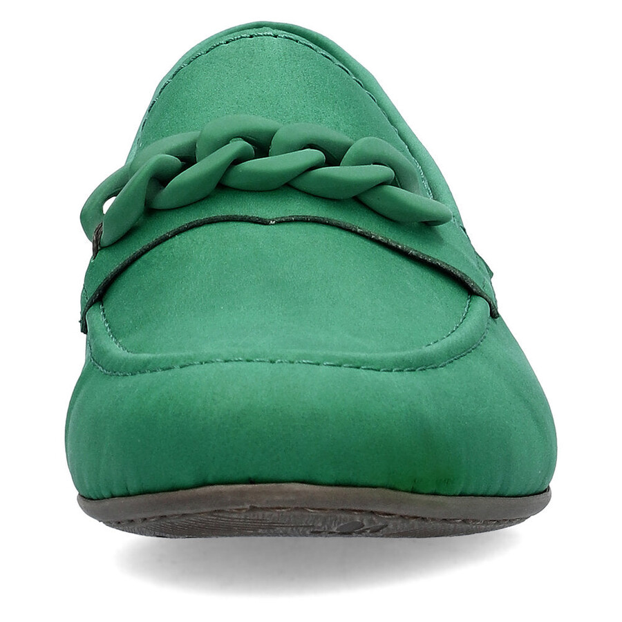 chaussures élastiques vertes pour femmes rieker 51999-52
