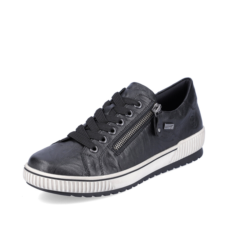 chaussures noires à fermeture éclair pour femmes remonte d0700-00