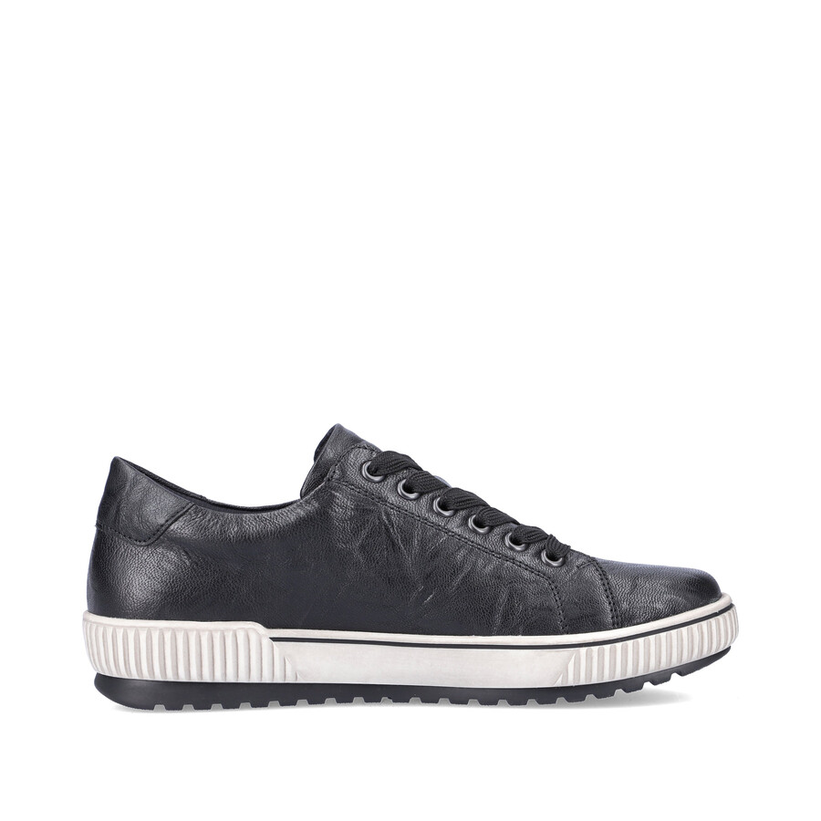 chaussures noires à fermeture éclair pour femmes remonte d0700-00