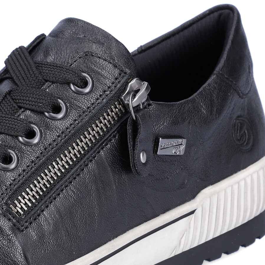 chaussures noires à fermeture éclair pour femmes remonte d0700-00