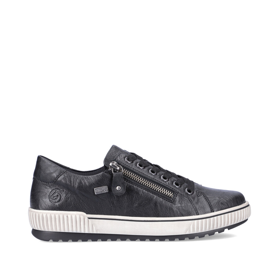 chaussures noires à fermeture éclair pour femmes remonte d0700-00