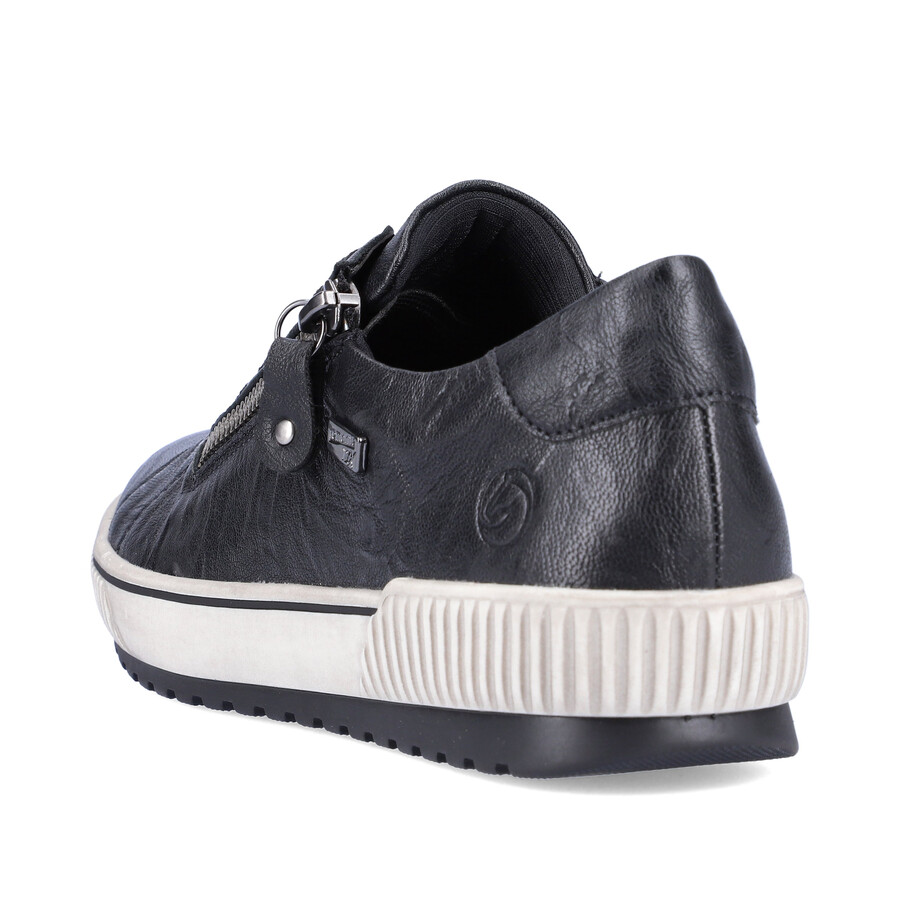 chaussures noires à fermeture éclair pour femmes remonte d0700-00