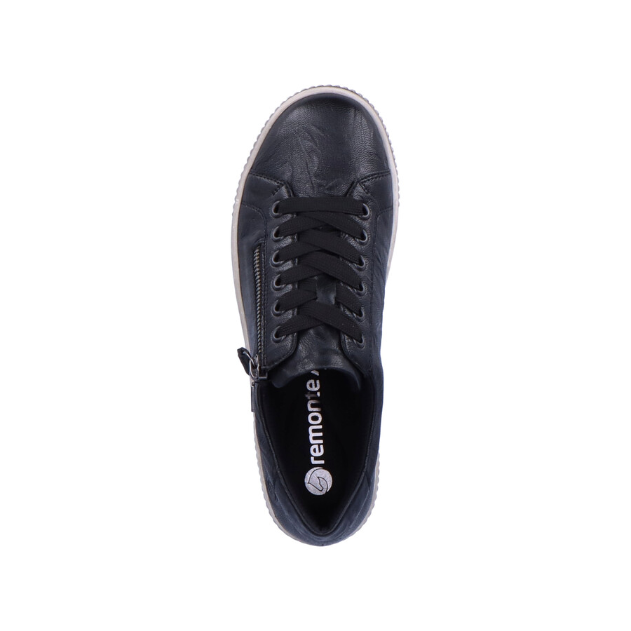 chaussures noires à fermeture éclair pour femmes remonte d0700-00