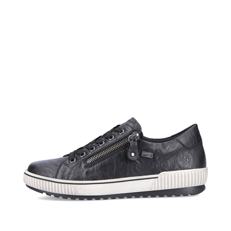 chaussures noires à fermeture éclair pour femmes remonte d0700-00