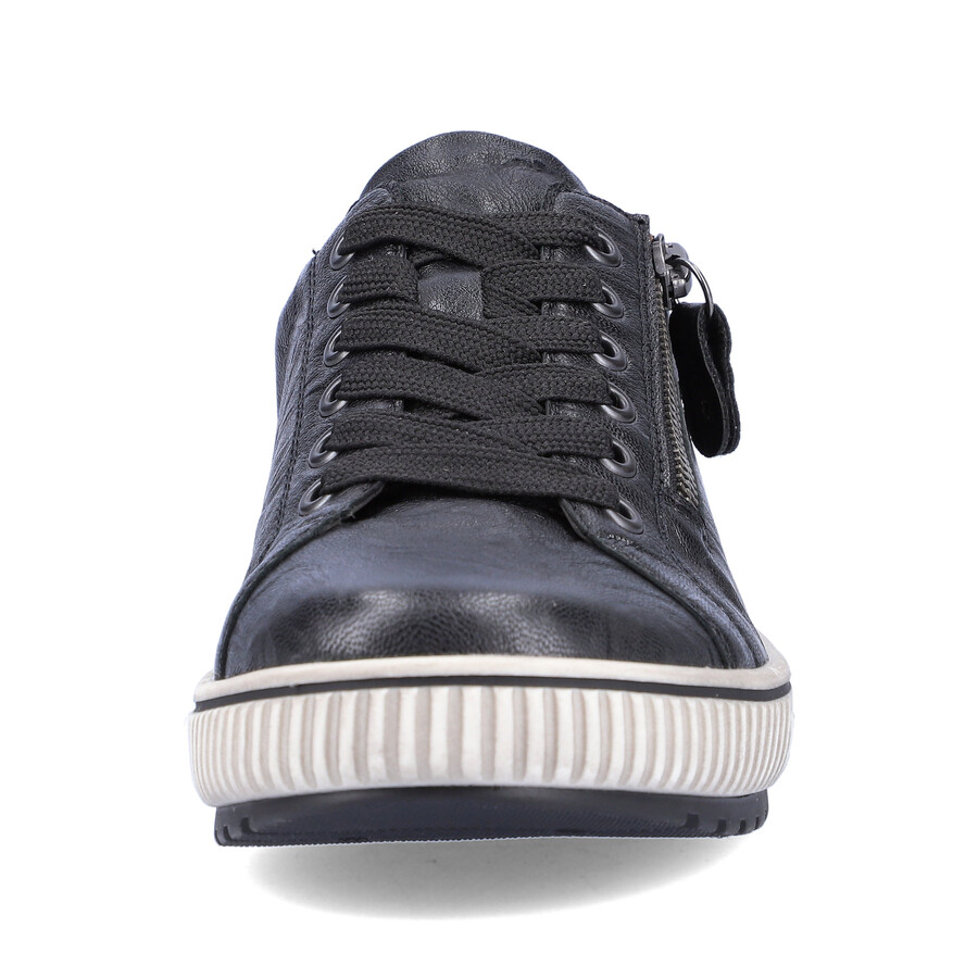 chaussures noires à fermeture éclair pour femmes remonte d0700-00