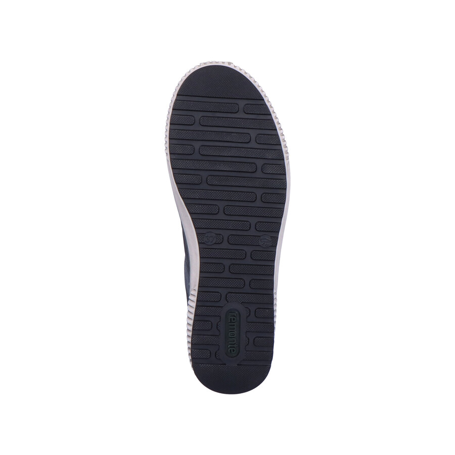 chaussures noires à fermeture éclair pour femmes remonte d0700-00
