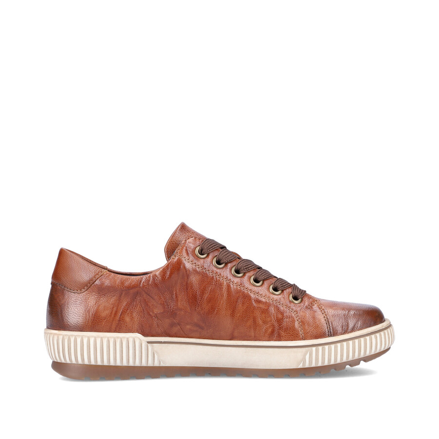 chaussures marron à fermeture éclair pour femmes remonte d0700-22