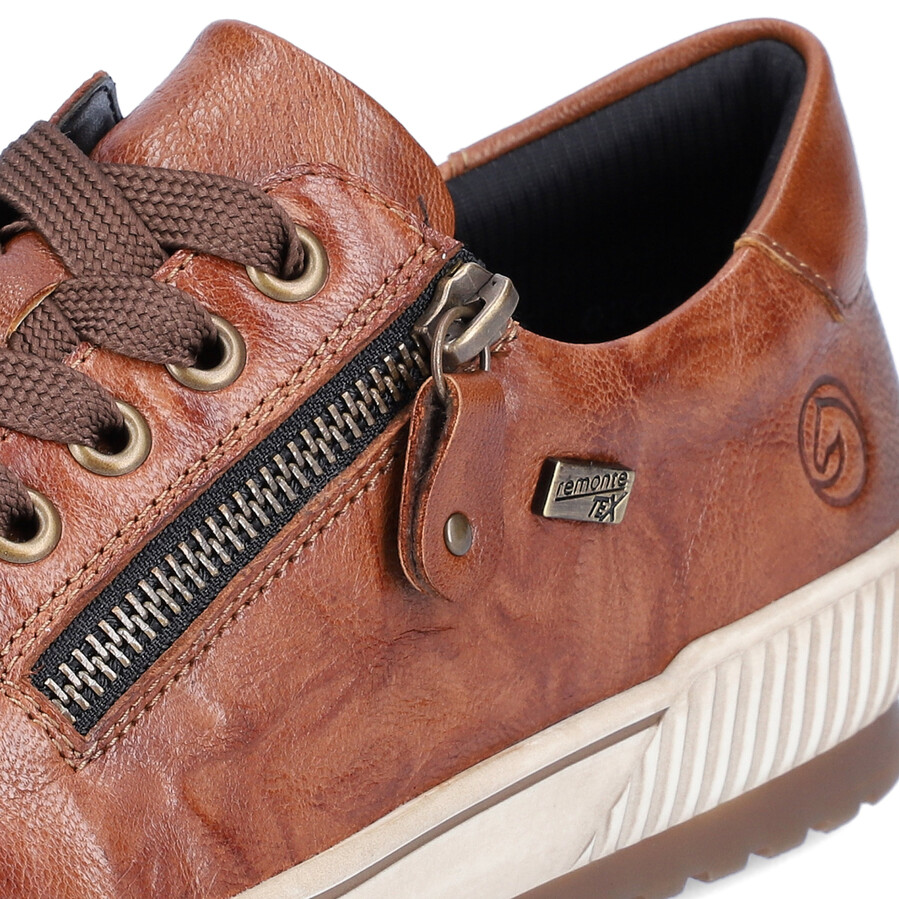 chaussures marron à fermeture éclair pour femmes remonte d0700-22