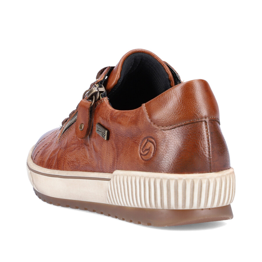 chaussures marron à fermeture éclair pour femmes remonte d0700-22