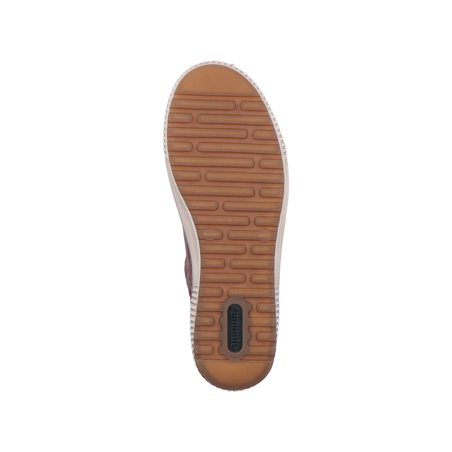 chaussures marron à fermeture éclair pour femmes remonte d0700-22