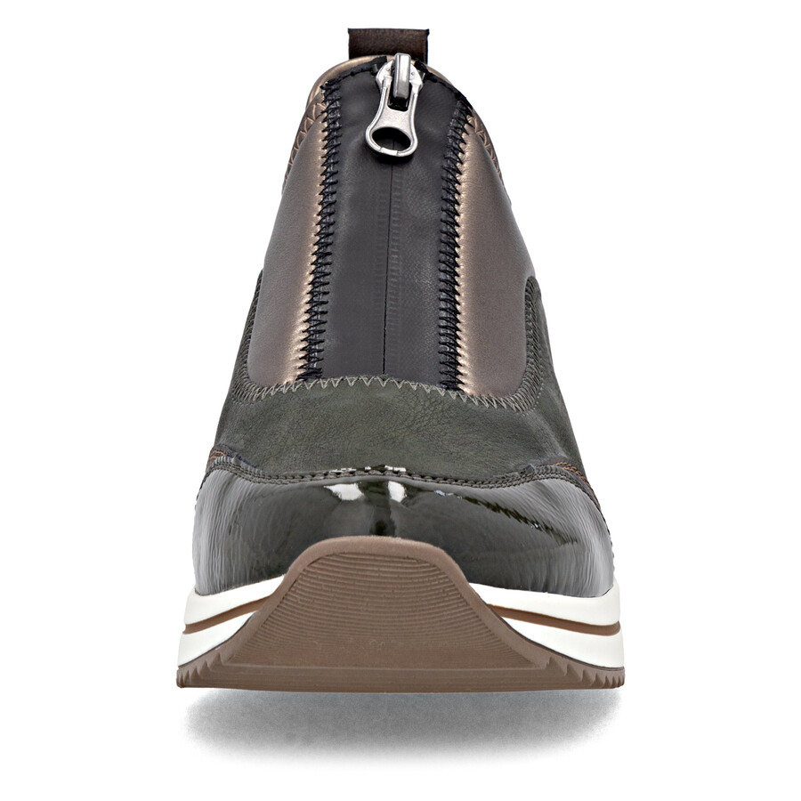 chaussures vertes à fermeture éclair pour femmes remonte d0t08-54