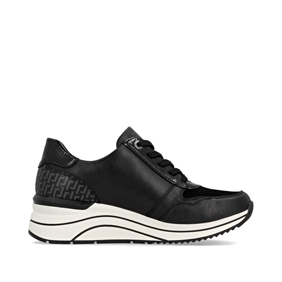 chaussures noires à fermeture éclair pour femmes remonte d0t16-03