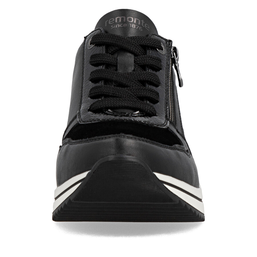 chaussures noires à fermeture éclair pour femmes remonte d0t16-03
