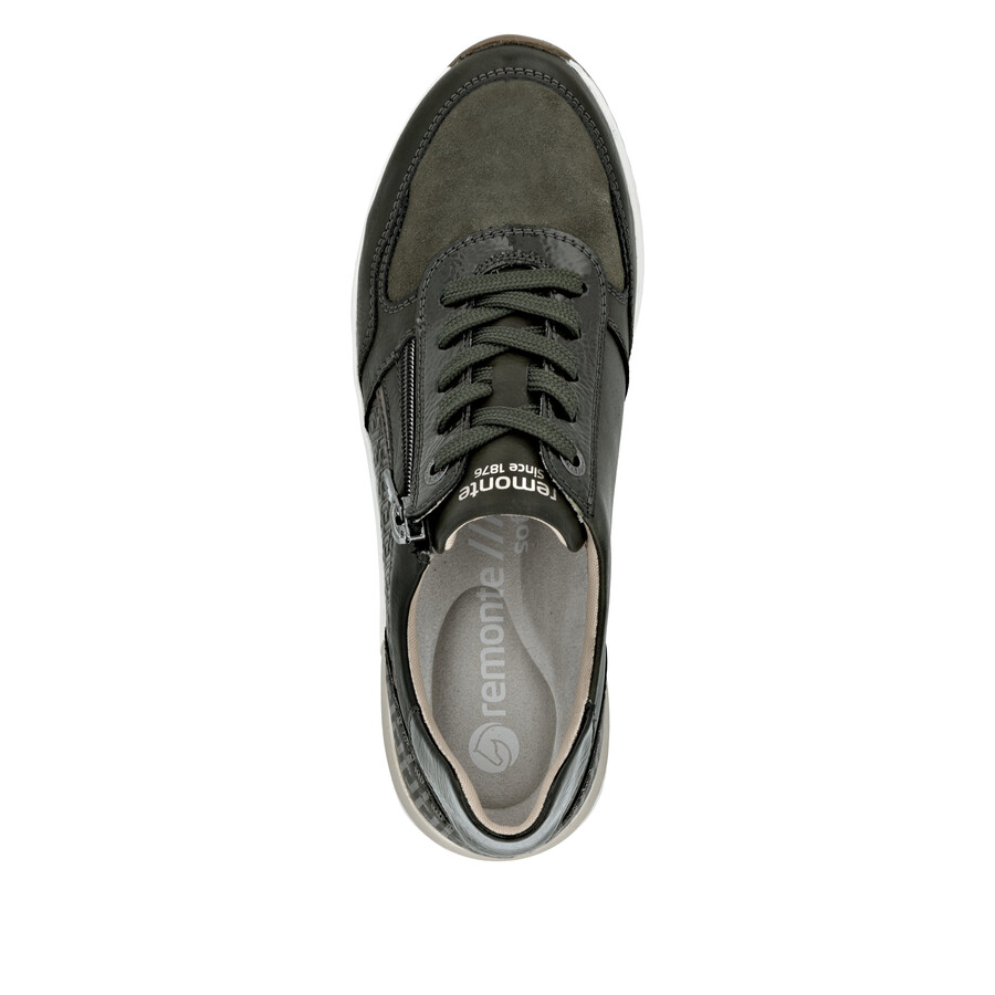 chaussures vertes à fermeture éclair pour femmes remonte d0t16-54