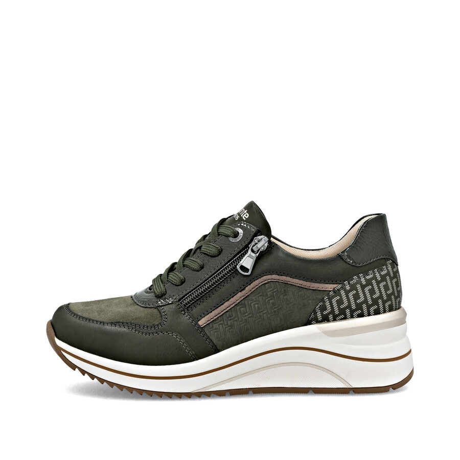 chaussures vertes à fermeture éclair pour femmes remonte d0t16-54