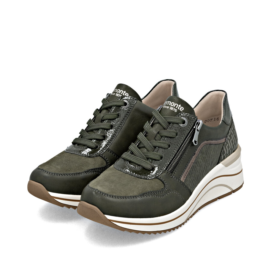 chaussures vertes à fermeture éclair pour femmes remonte d0t16-54