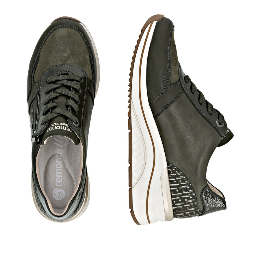 chaussures vertes à fermeture éclair pour femmes remonte d0t16-54