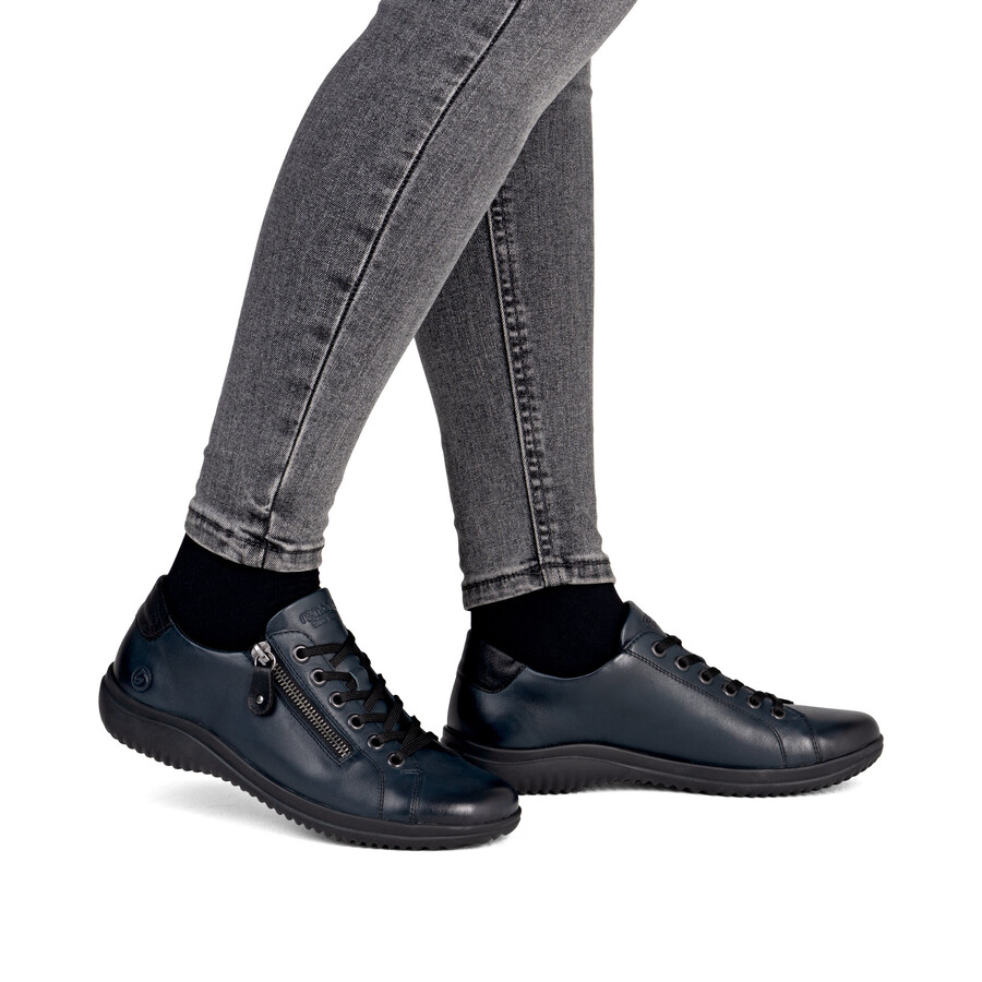 chaussures bleues à fermeture éclair pour femmes remonte d1e03-14