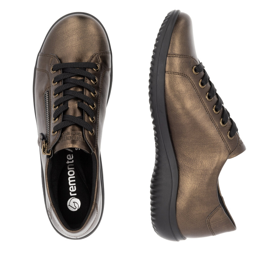chaussures marron à fermeture éclair pour femmes remonte d1e03-25