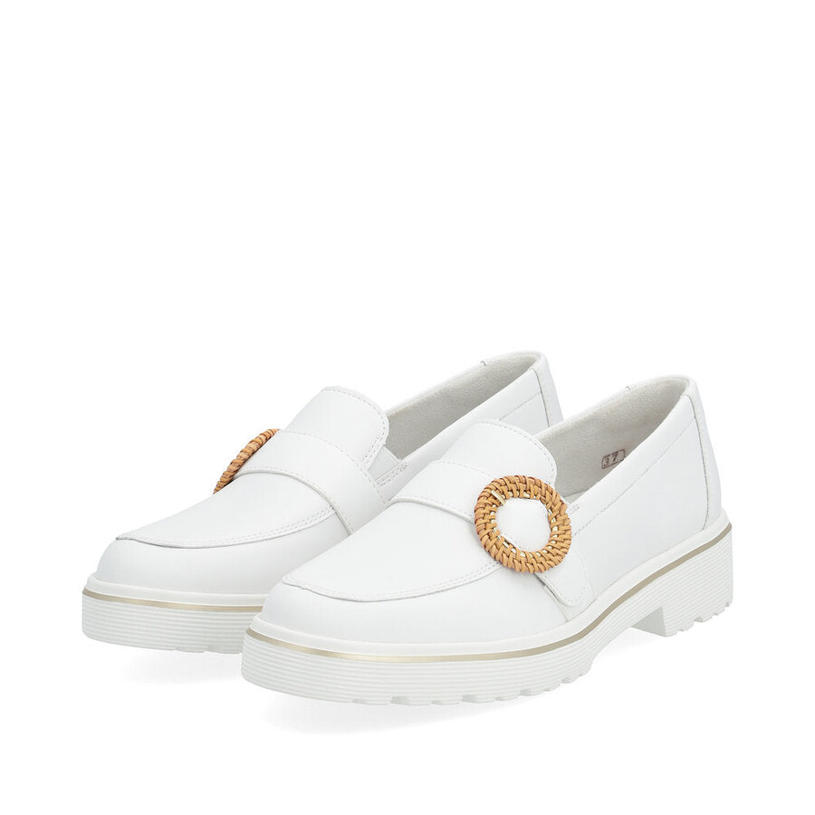 chaussures blanches élastiques pour femmes remonte d1h00-80