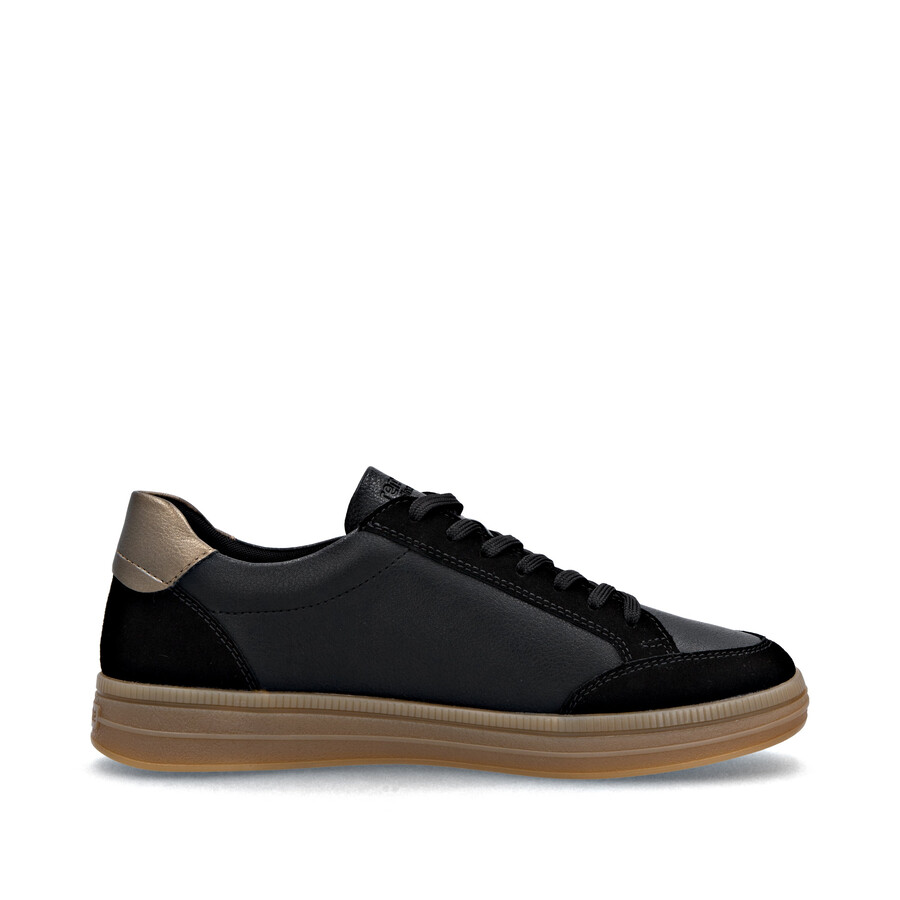 chaussures noires à fermeture éclair pour femmes remonte d2c04-03