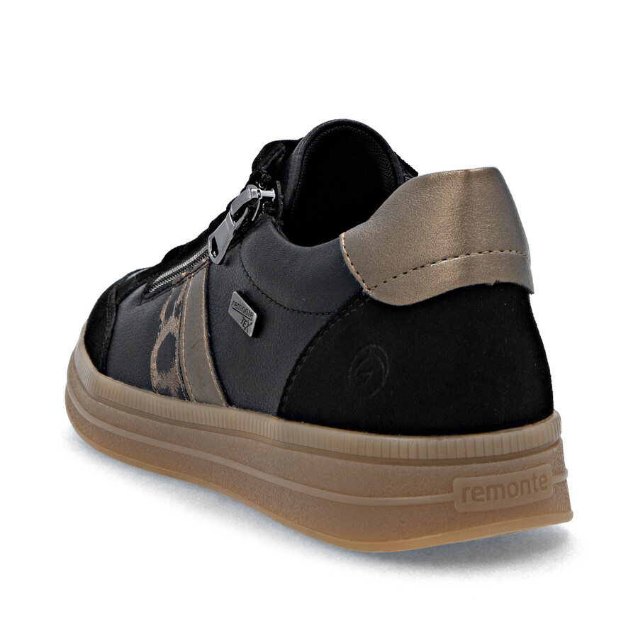 chaussures noires à fermeture éclair pour femmes remonte d2c04-03