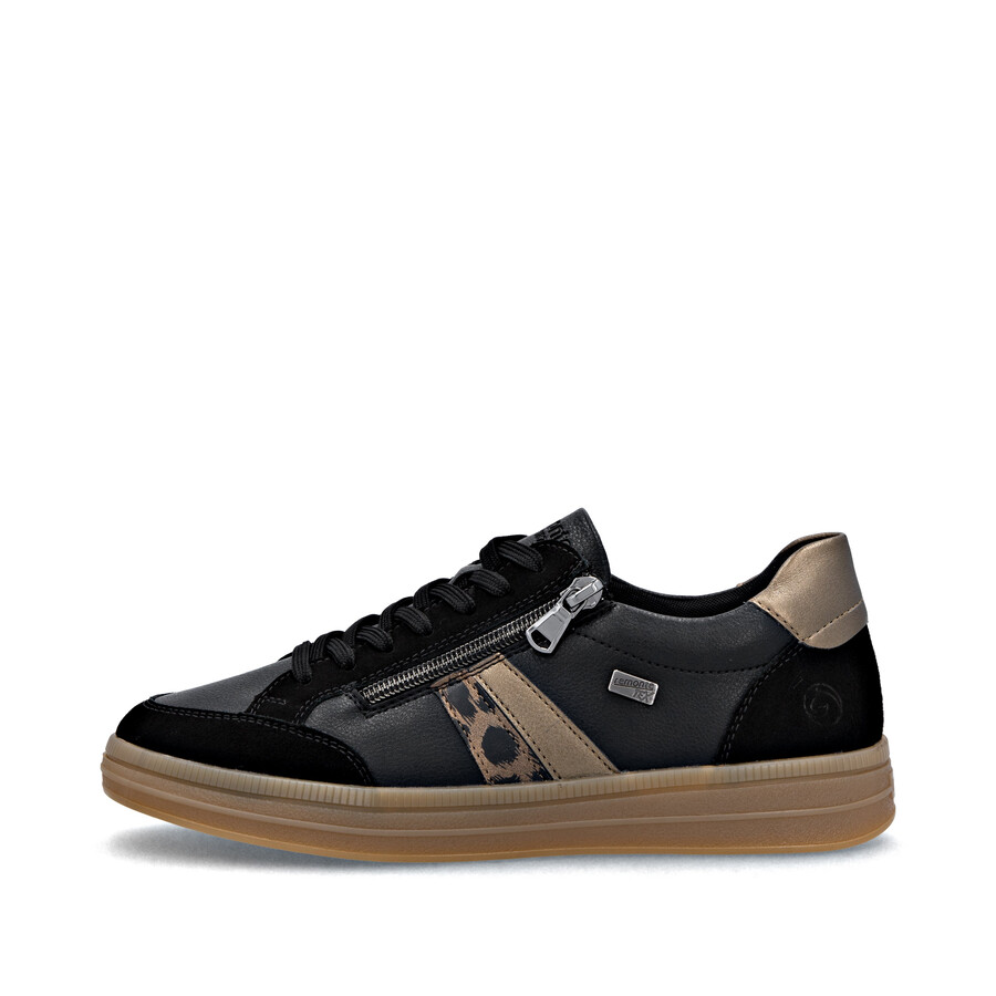 chaussures noires à fermeture éclair pour femmes remonte d2c04-03