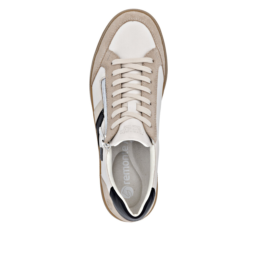 chaussures beiges à fermeture éclair pour femmes remonte d2c04-62