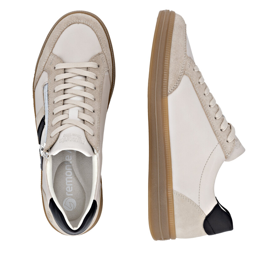chaussures beiges à fermeture éclair pour femmes remonte d2c04-62