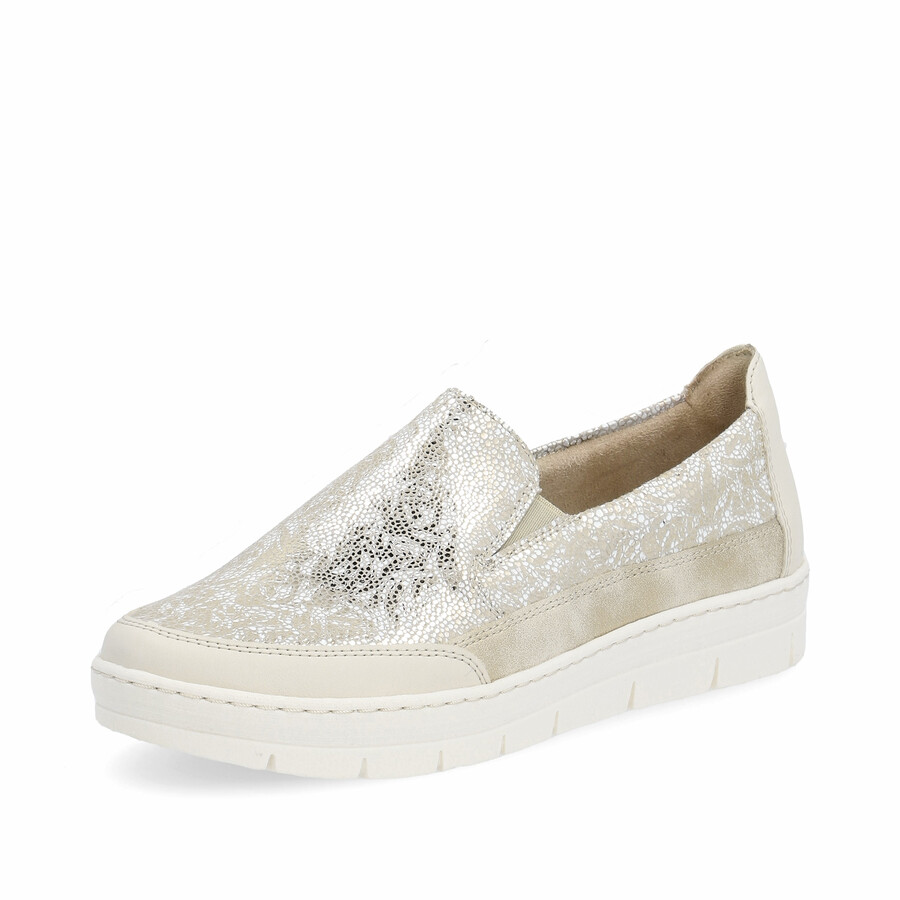 chaussures métallisées élastiques pour femmes remonte d5829-90