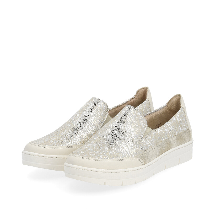 chaussures métallisées élastiques pour femmes remonte d5829-90