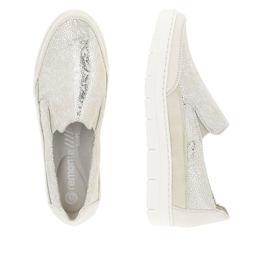 chaussures métallisées élastiques pour femmes remonte d5829-90