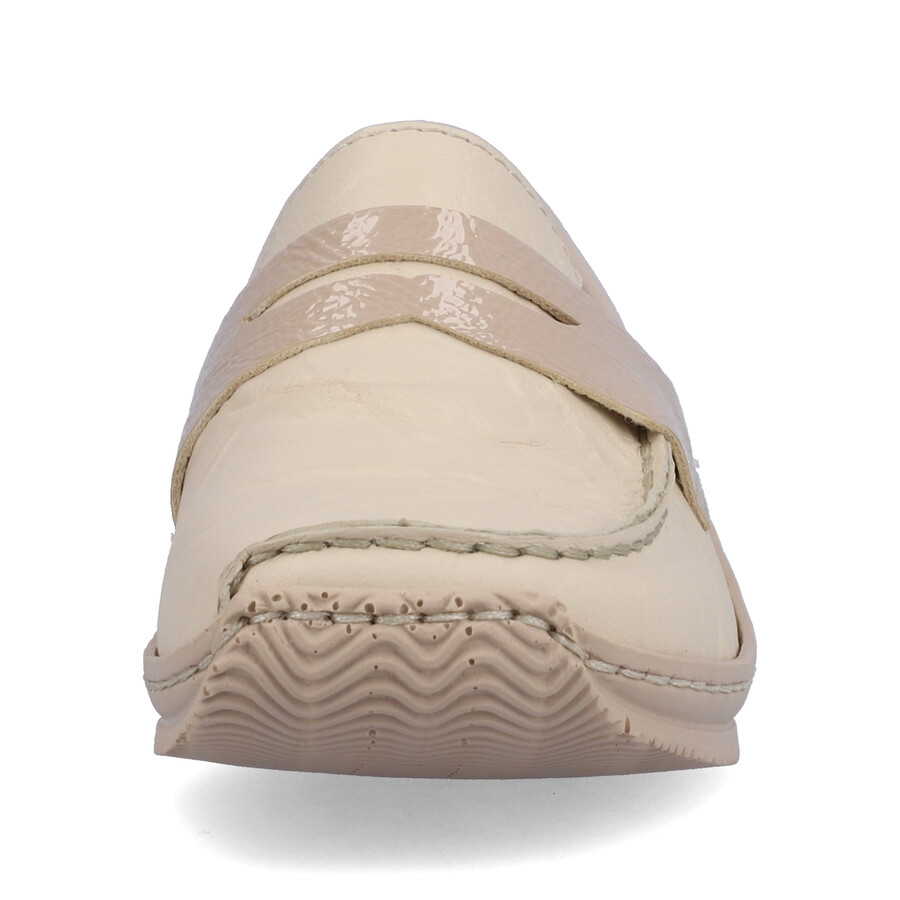 mocassins beiges pour femmes rieker l1752-60