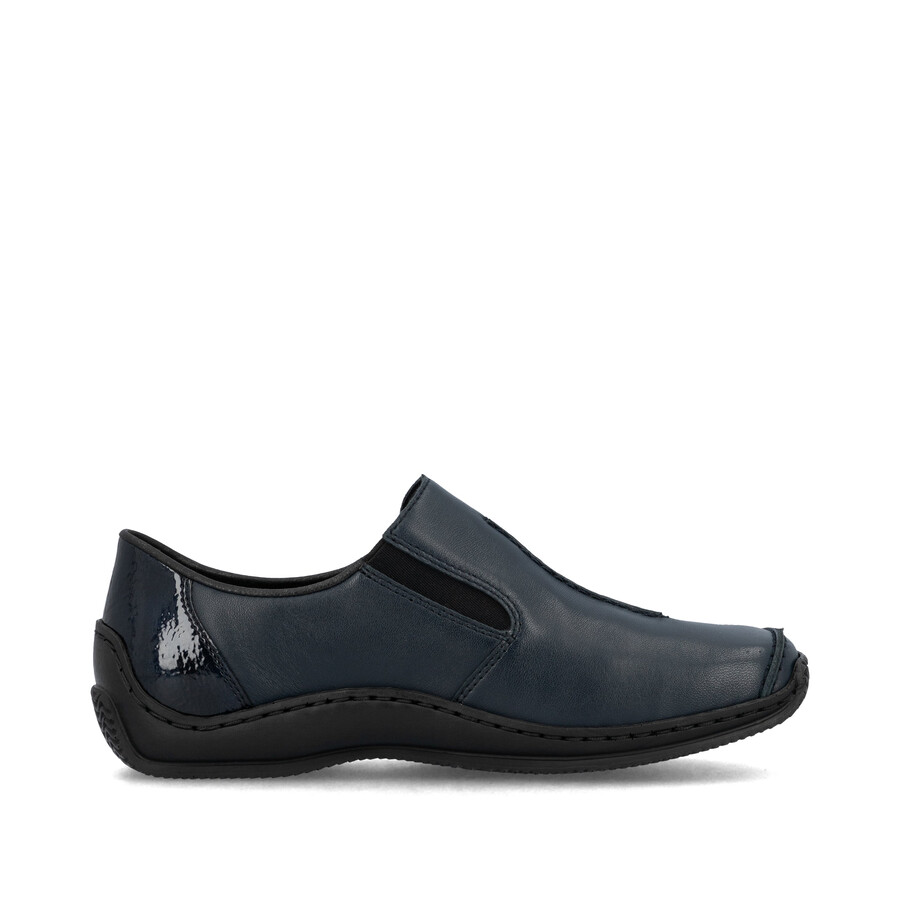 chaussures élastiques bleues pour femmes rieker l1777-14