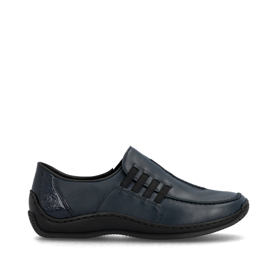 chaussures élastiques bleues pour femmes rieker l1777-14