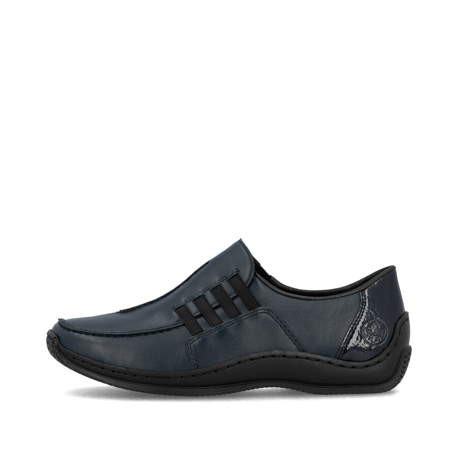 chaussures élastiques bleues pour femmes rieker l1777-14