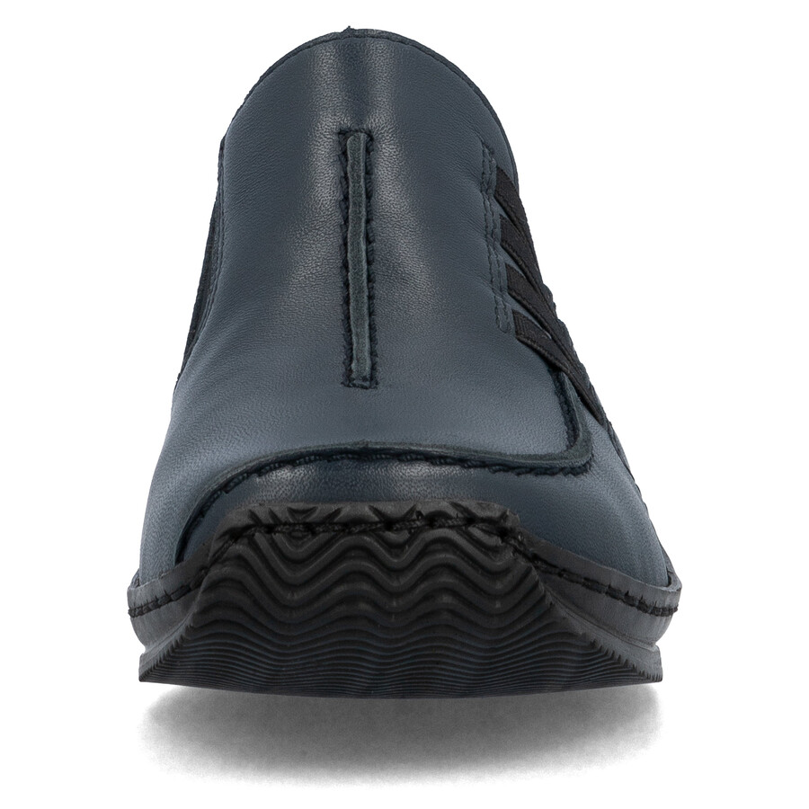 chaussures élastiques bleues pour femmes rieker l1777-14