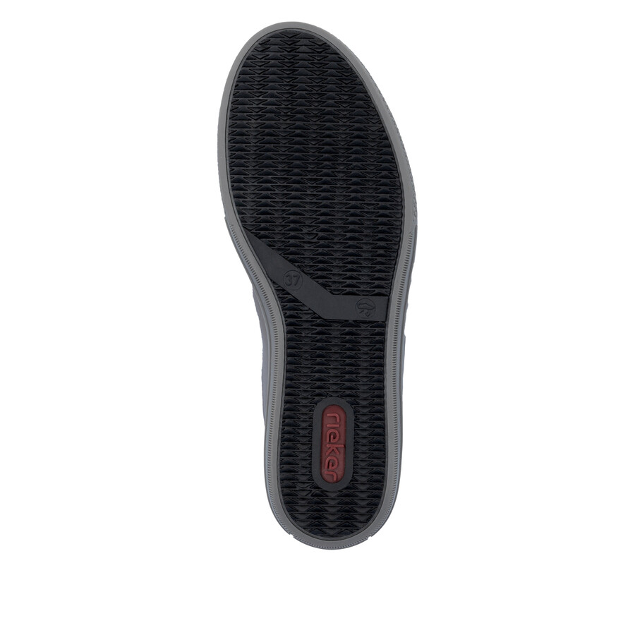 chaussures à fermeture éclair argentplatine pour femmes rieker l59l1-90