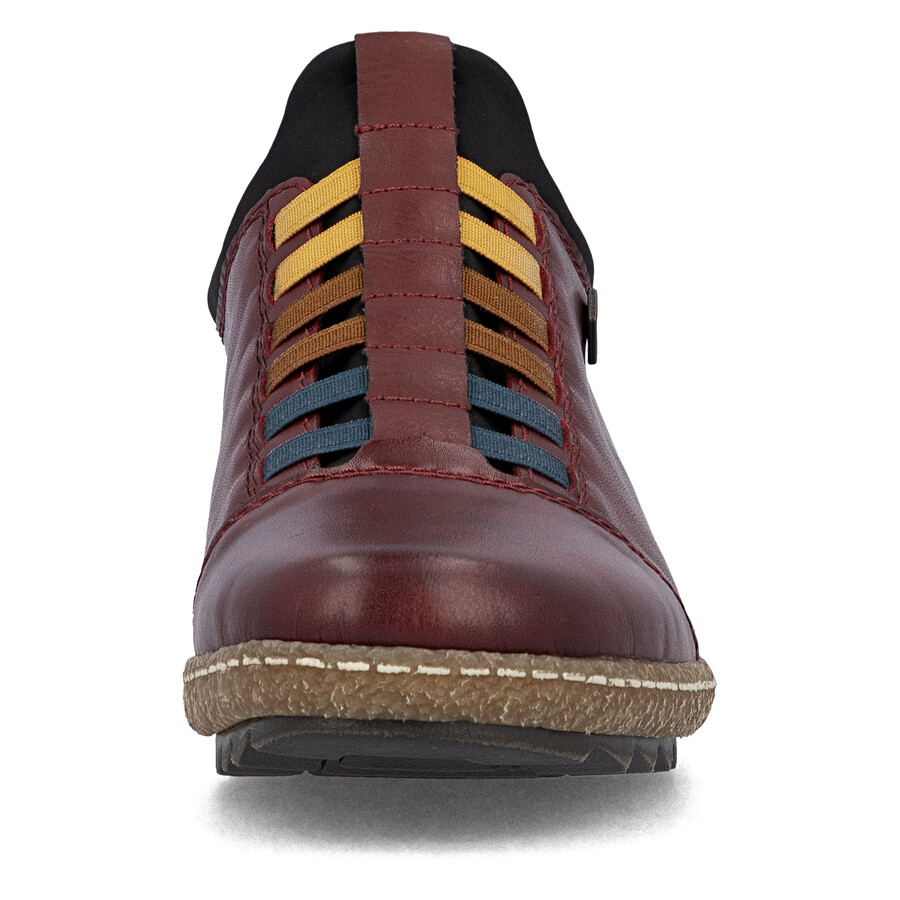 chaussures élastiques rouges pour femmes rieker l7562-35