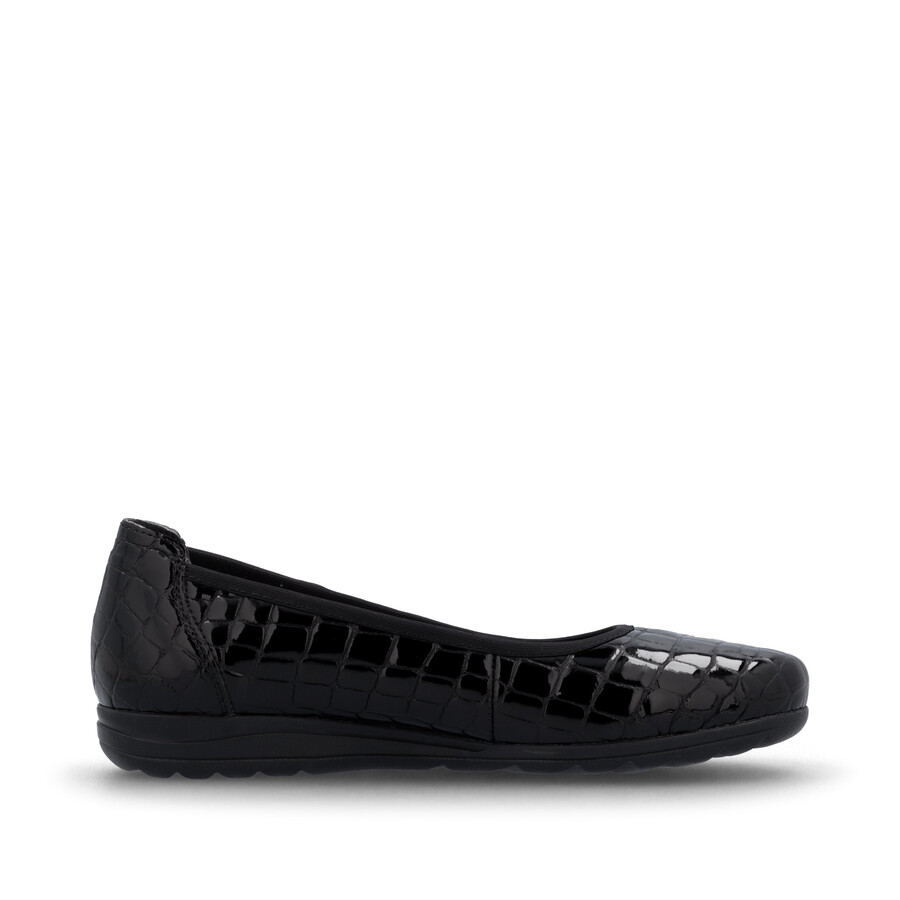 chaussures noires à enfiler pour femmes rieker l9350-01