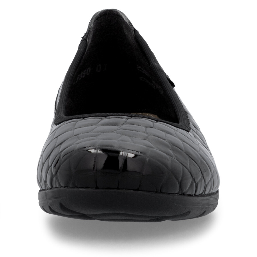 chaussures noires à enfiler pour femmes rieker l9350-01