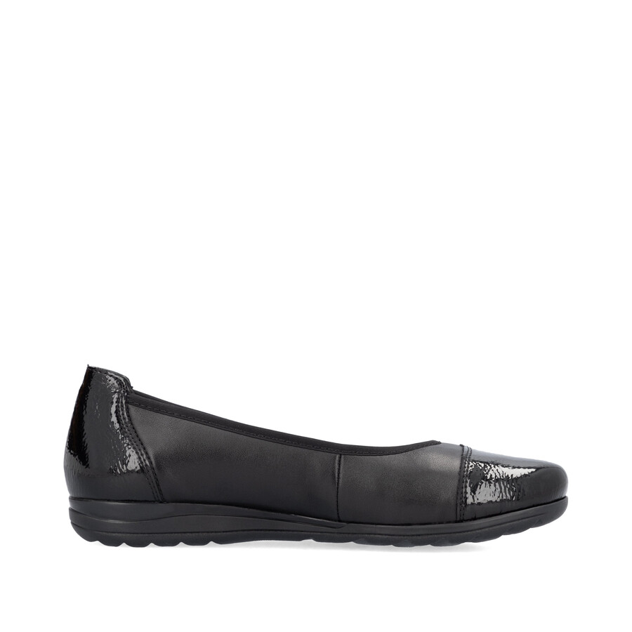 chaussures noires à enfiler pour femmes rieker l9351-00