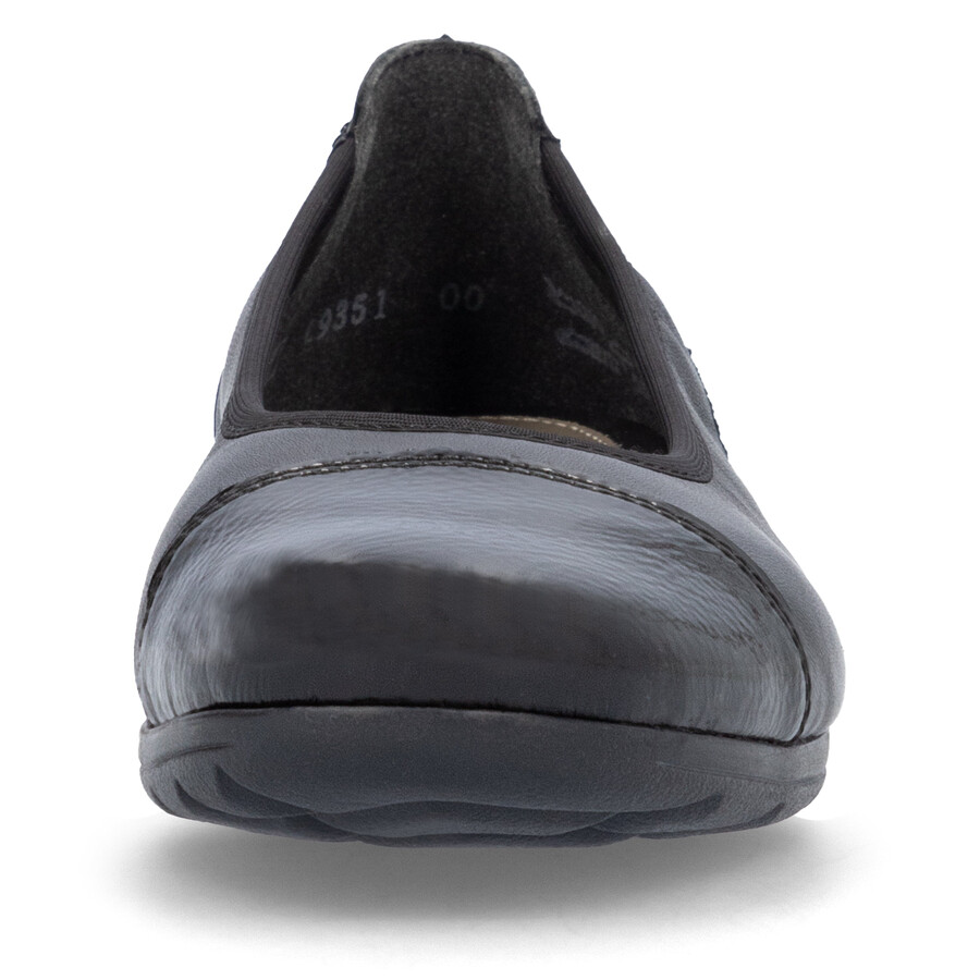 chaussures noires à enfiler pour femmes rieker l9351-00