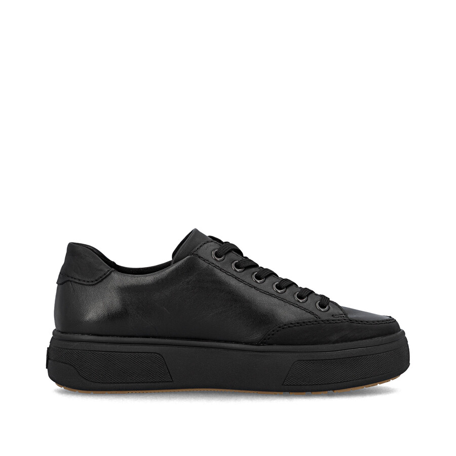 chaussures noires à fermeture éclair pour femmes rieker m7711-00